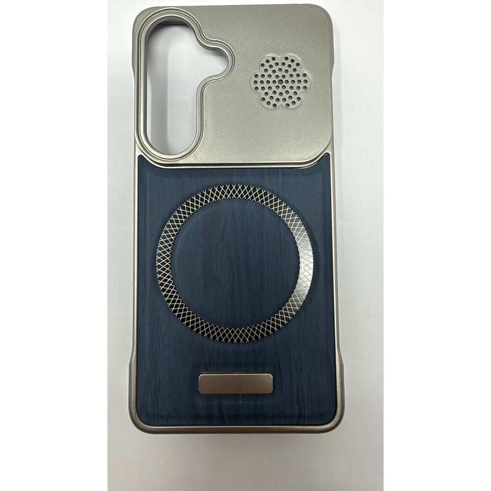 Wooden Texture Samsung Galaxy S26 Phone Case - Blue
